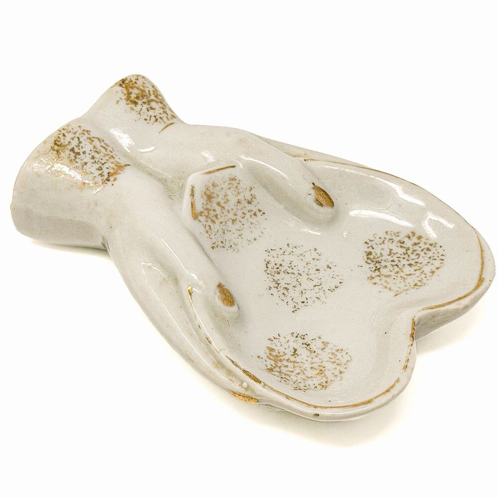 Vintage Japan Lady Hands Ring Dish Ceramic Trinket Tray Jewelry Holder Ashtray